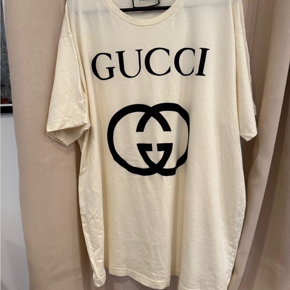 Gucci Cream T-Shirt for Men